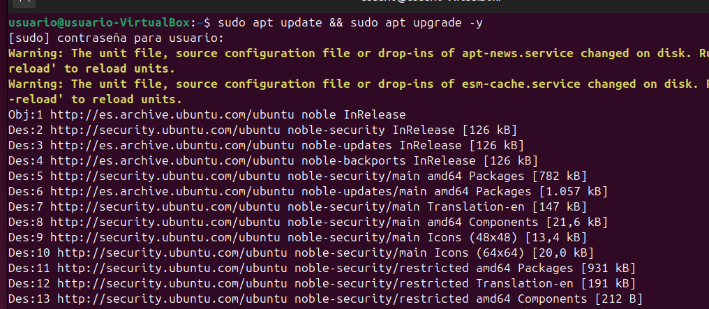 actualización de ubuntu 24.04