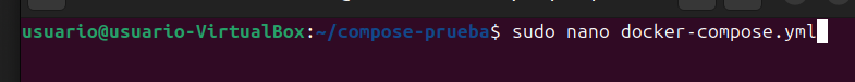 creacion de docker-compose.yml