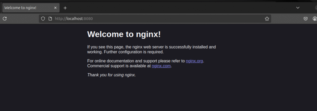 nginx con docker