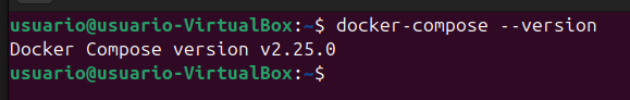 comprobacion de version de docker compose