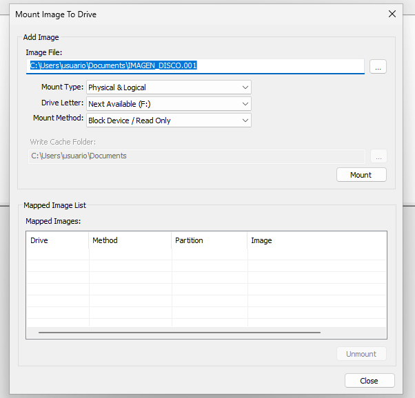 Crear y Montar una Imagen Forense con FTK Imager en Windows 16 Crear y Montar una Imagen Forense con FTK Imager en Windows