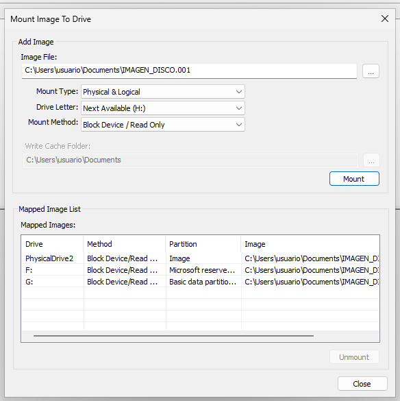 Crear y Montar una Imagen Forense con FTK Imager en Windows 17 Crear y Montar una Imagen Forense con FTK Imager en Windows