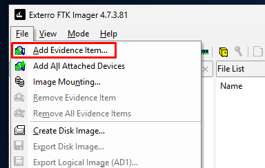 Cómo Añadir y Examinar Dispositivos e Imágenes en FTK Imager 2 Cómo Añadir y Examinar Dispositivos e Imágenes en FTK Imager