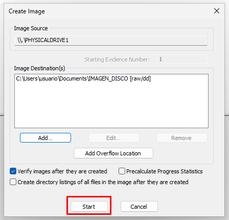 Crear y Montar una Imagen Forense con FTK Imager en Windows 7 Crear y Montar una Imagen Forense con FTK Imager en Windows