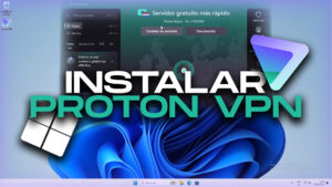 Captura de pantalla del sitio oficial de Proton VPN mostrando su página principal con opción para descargar la VPN gratuita en Windows
