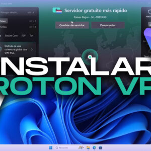 Captura de pantalla del sitio oficial de Proton VPN mostrando su página principal con opción para descargar la VPN gratuita en Windows