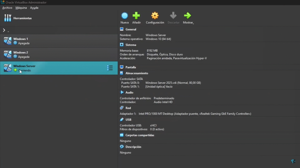 Cómo configurar una red interna en VirtualBox paso a paso