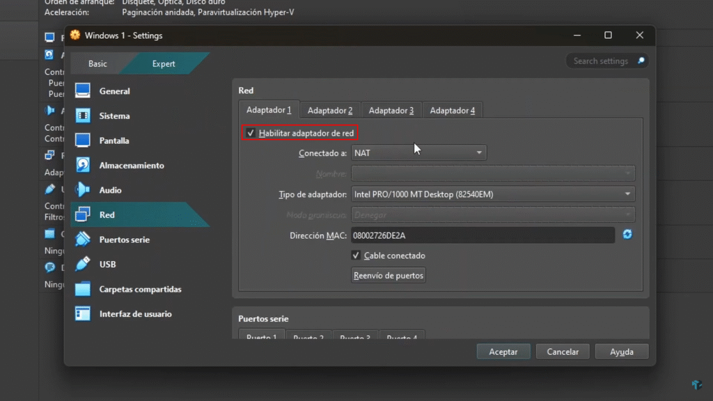 Cómo configurar una red interna en VirtualBox paso a paso