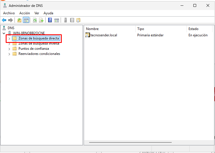 Cómo crear registros A y PTR en DNS de Windows Server 2025