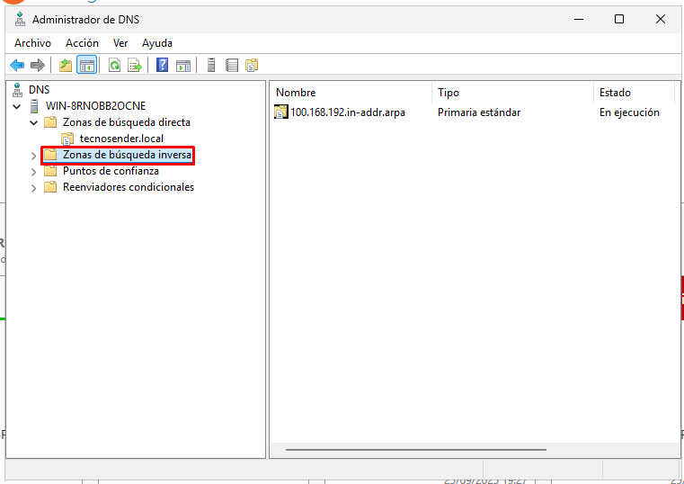 Cómo crear registros A y PTR en DNS de Windows Server 2025